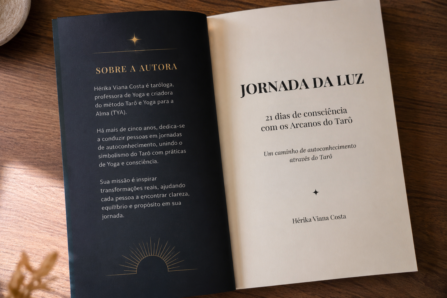 Mockup do livro físico Jornada da Luz